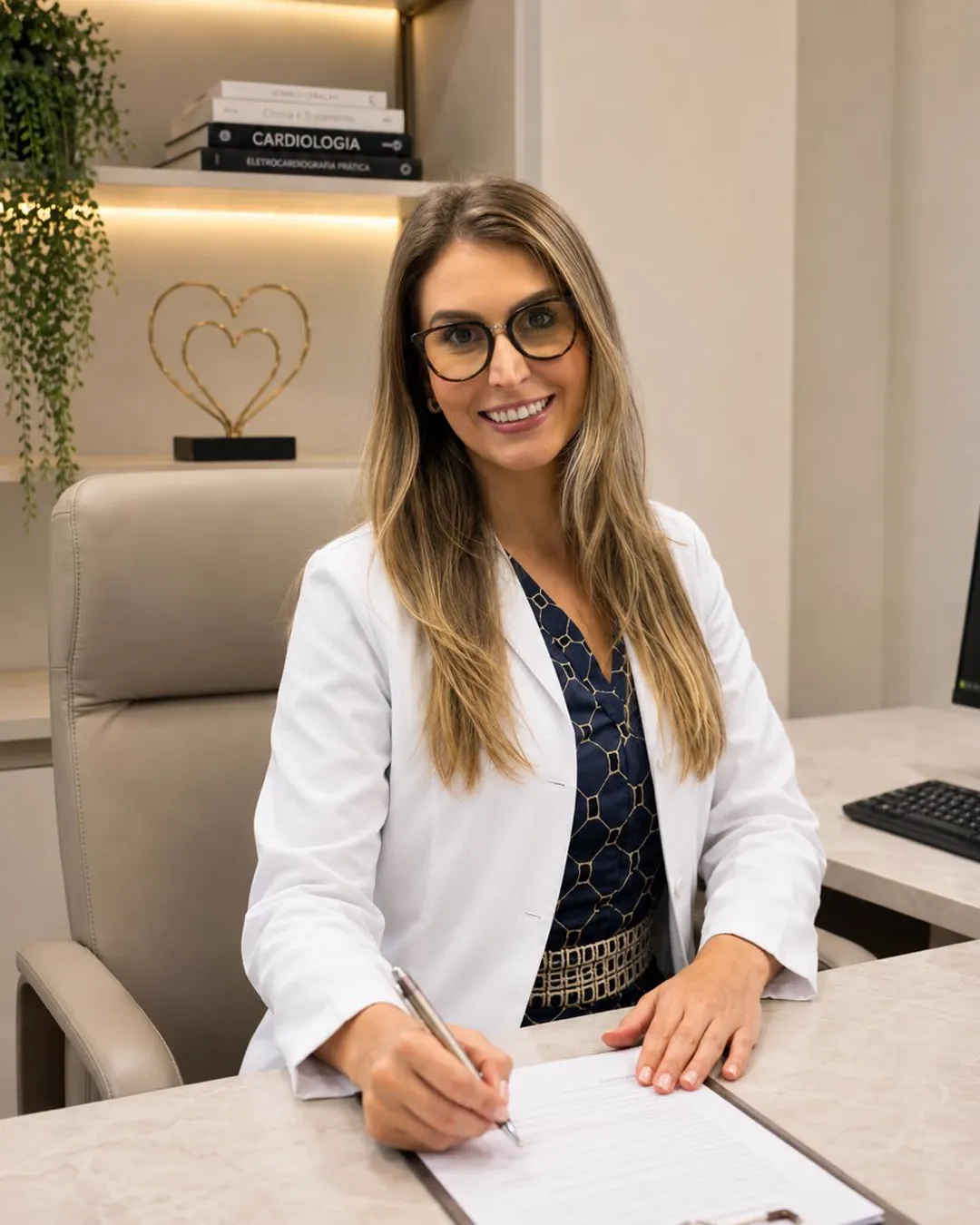 Dra. Karina de Andrade — cardiologista e eletrofisiologista, em consultório em Porto Alegre